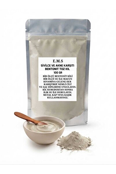 E.M.S AVM Acne/Anti-Acne Bentonite Powder Clay Mask 100% Pure and Natural 100...