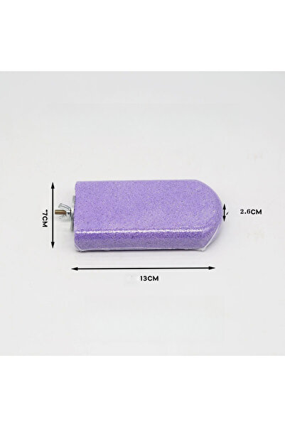 Choice1 حامل حجري بركاني أرجواني اللون على شكل مخلب طائر. مناسب للببغاء الأست...