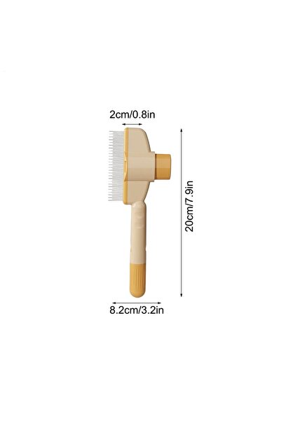 Choice Orange Dog Grooming Comb Cat /Dog Hair Remover Brush Long Hair Pet Sel...