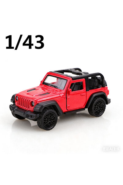 Choice convertible red (Bagged) 1/43 New Jeep Rubicon Convertible Off-Road Pu...
