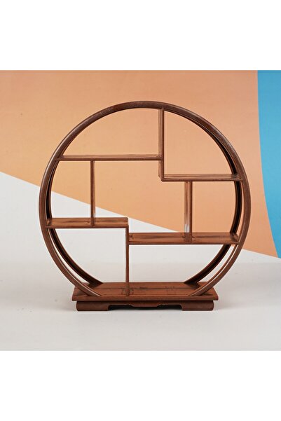 Choice10 Shelf-Retro Y Brown 1PC Dollhouse DIY Miniature Bogu Empty Shelf Min...