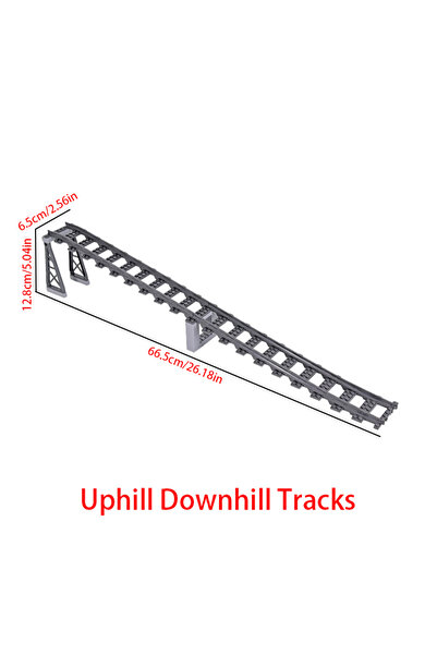 Choice1 TR2-1set City Trains DIY Building Blocks Straight Curved Rail Bricks ...