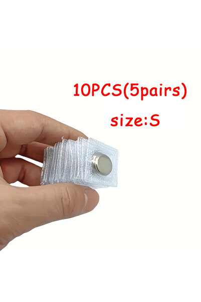 choice2 d-Silvery-10pcs 2Pairs Invisible Hidden Magnetic Metal Snaps Button D...