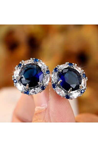 Choice E2779 Huitan Trendy Luxury Cubic Zirconia Stud Earrings for Women Wedd...