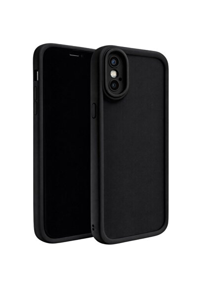 Vissona iPhone XS Max Uyumlu Kamera Çıkıntılı Mat Silikon Telefon Kılıfı