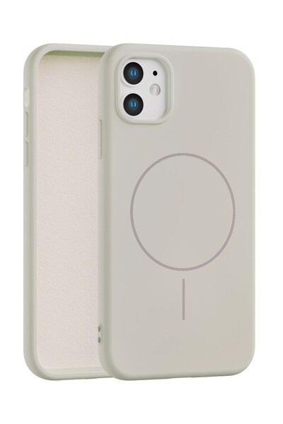 Vissona iPhone 11 Uyumlu İçi Kadife Magsafe Wireless Şarj Özellikli Telefon K...
