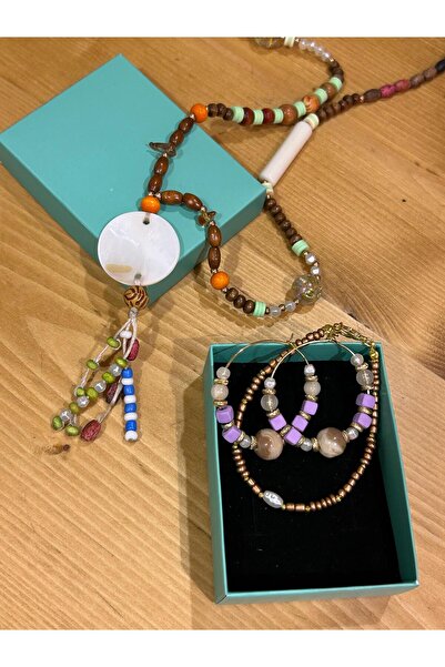 Lillys Jewellery Kadın Bohem Etnik Takı Kombini - Bikini Üstü Yazlık Aksesuar...