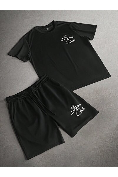 macklin Unisex Stnvo Club Printed Special Design Oversize T-Shirt and Shorts ...