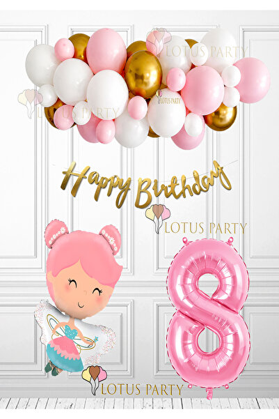 LOTUS PARTY Ballerina Themed My Birthday - Winged Ballerina Girl Foil Balloon...