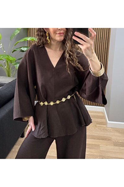 Lavanta Tekstil Linen Double Set