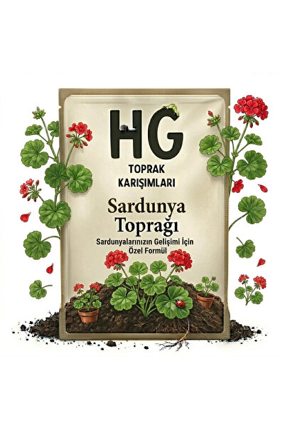 Hastürk Gübre HG Sardunya (Pelargonium) Çiçeği Toprağı 40 Lt