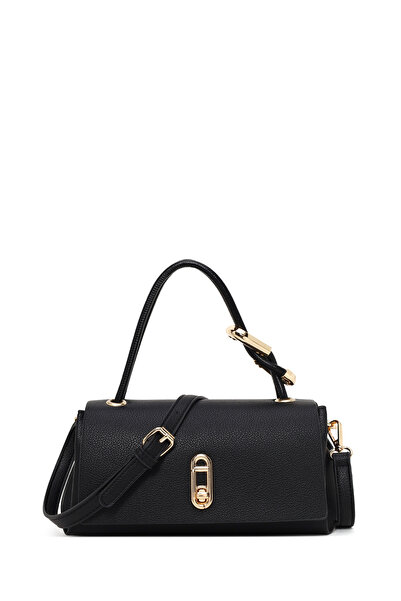 Derimod Γυναικεία τσάντα ώμου με μακρύ λουράκι σε μαύρο χρώμα 26PBD263618