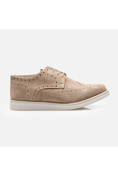 UrbanShoes Pantofi casual bărbați din piele naturală - 623 Bej Velur