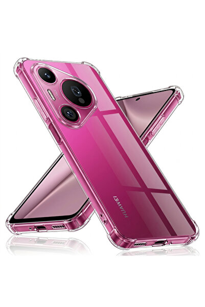 Techsuit Husa pentru Huawei Pura 70, Shockproof Clear Silicone, protectie ant...