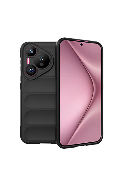 Stef's Cat Θήκη για Huawei Pura 70, Γάτα του Στεφ, Μαγική Ασπίδα, μαύρο