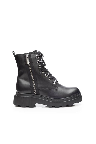UrbanShoes Ghete dama din piele naturala, Leofex - 327 Negru box