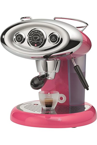 illy Francis Francis X7.1 Coffee Maker Machine with Milk Steamer, PINK LIMITE...
