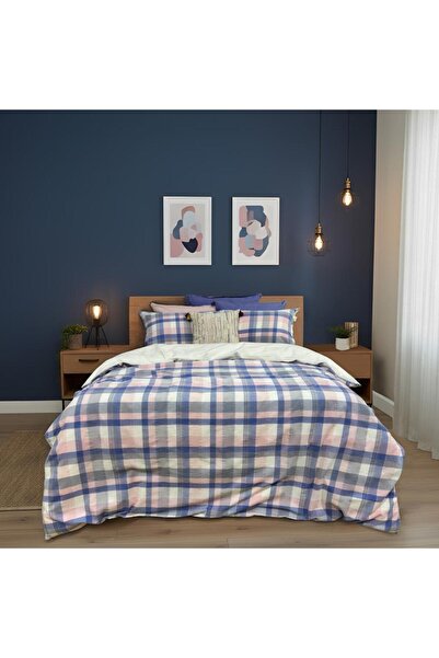 Sarev Σετ Παπλωματοθήκης Mood Comfort Elan Διπλό 4Y D K, Μπλε