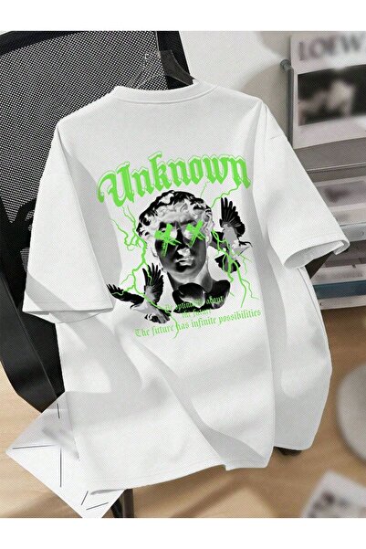 EFFRENATU Custom Printed Oversize Cotton Crew Neck T-Shirt Tshirt