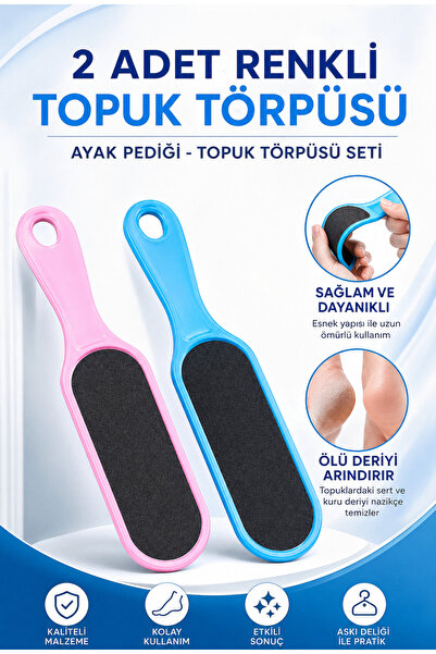 PİRAYE AKSESUAR Plastik Büyük boy 2 Adet Esnek Ponza Topuk Törpüsü