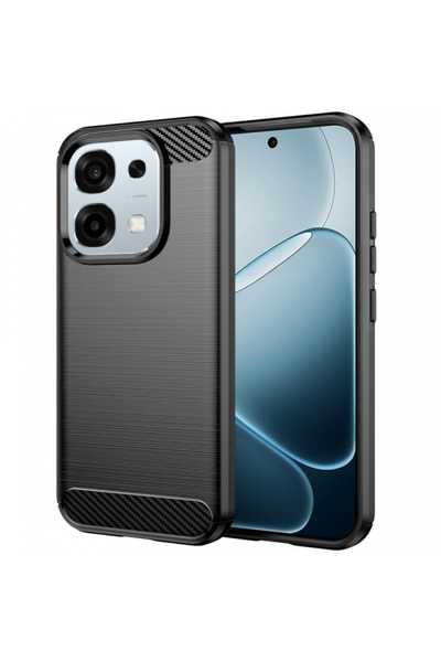 Stef's Cat Θήκη για Oppo A6 Pro 5G / A6 Pro 4G, Γάτα του Στεφ, Κάρμπον, Μαύρο