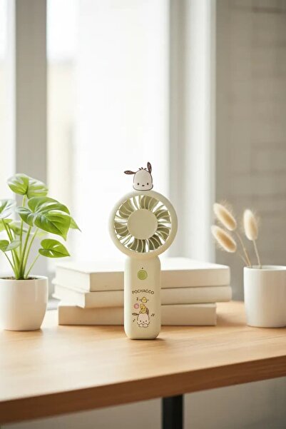 SANRIO Lisanslı Pochacco 1200mAh Taşınabilir Mini Fan – Şarj Edilebilir El Fa...