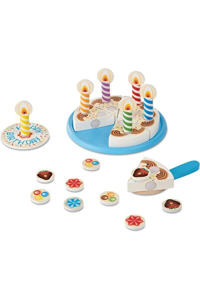 Melissa & Doug Birthday Cake - Wooden Food Playset