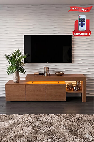 Platinreyon Luma Tech Led Işıklı TV Ünitesi 160 cm - Modern TV Sehpası