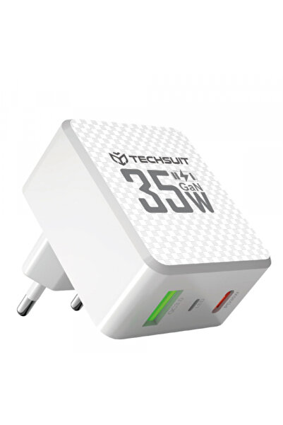 Techsuit Incarcator Retea CHPD173 Tiny, 35W, 3A, 1 x USB-A - 1 x USB-C, Alb
