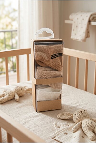 hobbe baby عبوة من 6 جوارب للأطفال حديثي الولادة مضادة للحساسية مصنوعة من الق...