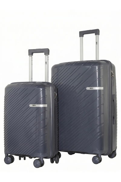 KTMC Polypropylene Luggage 20" Carry-On & 28" Check-in Suitcases, H-8882 Dark...