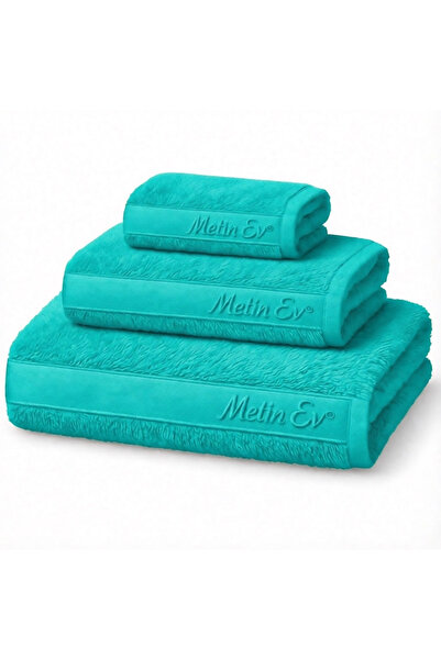 METİNEV Metin Ev ®   100% Cotton 3-Piece Towel Set – Bath + Face + Hand Towel...