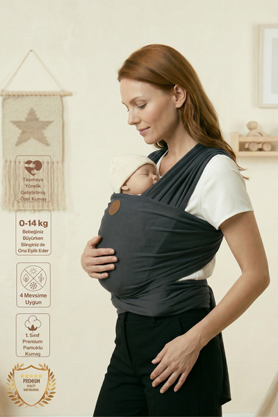 DAPSEE Premium Birinci Sınıf Pamuklu Esnek Wrap Sling ( ÖZEL ÜRETİM KUMAŞ)