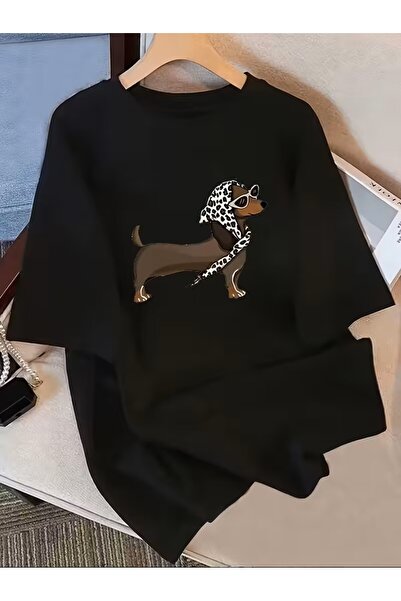 Lider Leather Tricou imprimat. Tricou casual cu mânecă scurtă pentru vară și ...