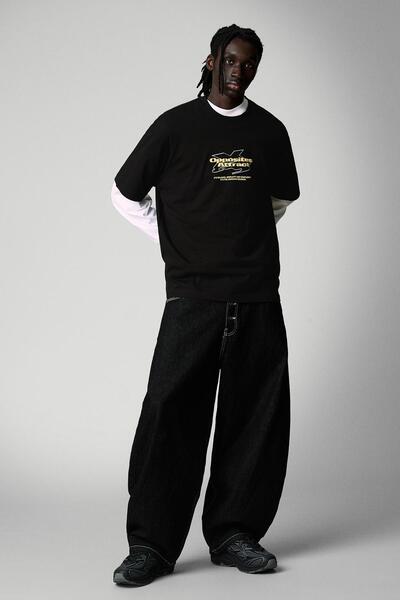Bershka Relaxed fit baskılı tişört