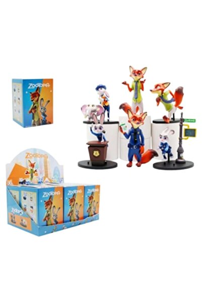 OEM Set de figurine Zootopia, Judy și Nick Wilde, 6 piese