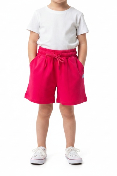Toontoy Girl's Tie-Waist Floral Embroidered Shorts 25032