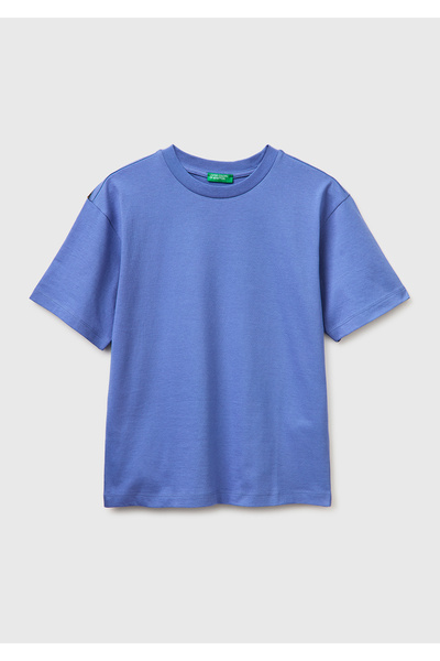 United Colors of Benetton Μπλουζάκι για αγόρια με κοντό μανίκι και στάμπα Air...