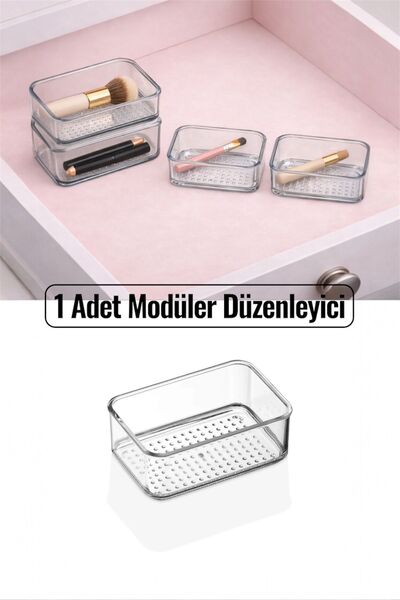 Bayev 1 Adet Leo (S) Modüler Set Çekmece İçi Organizer Çatal Kaşık Takı Makya...