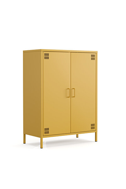 Furni24 Pera Metal Dolap 2 Kapılı 80,50 x 40 x 109,50 cm - 11 Renk Seçeneği B...