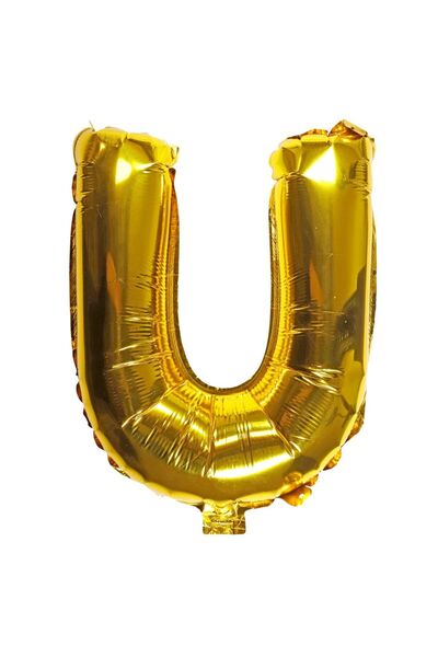 OEM Balon Auriu cu Litera U (40cm)