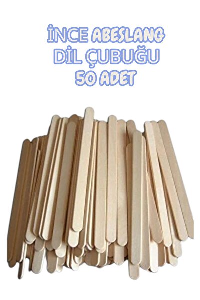 SEYFİKİRTASİYE İNCE ABESLANG DİL ÇUBUĞU 50 ADET