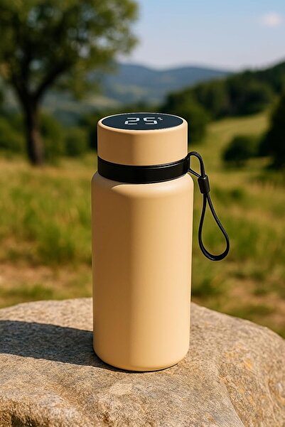 LIVVY Smart 800ml Thermos Bottle with LED Temp Display – Stainless Steel Flas...