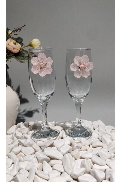 Hobibahçem Kirilnova ®   Pink Flower 2-Pack Soft Drink Cup