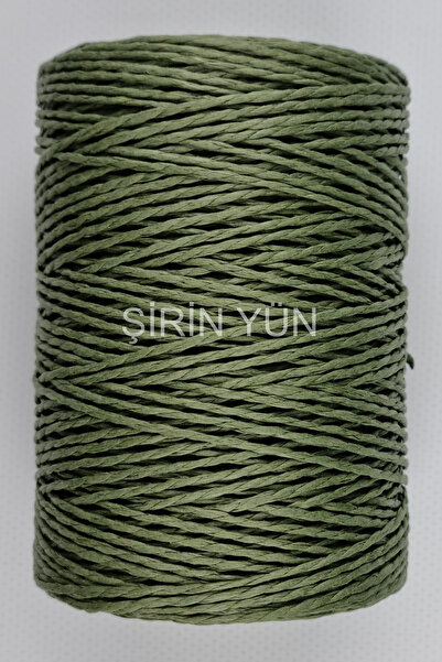 Şirin Yün Sarılmış Kağıt İp 200 Gram 240 Metre Haki 33