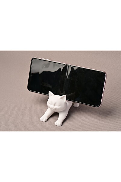 vetria Sevimli Kedi Telefon Standı – Masaüstü Telefon Tutucu & Dekoratif Stand