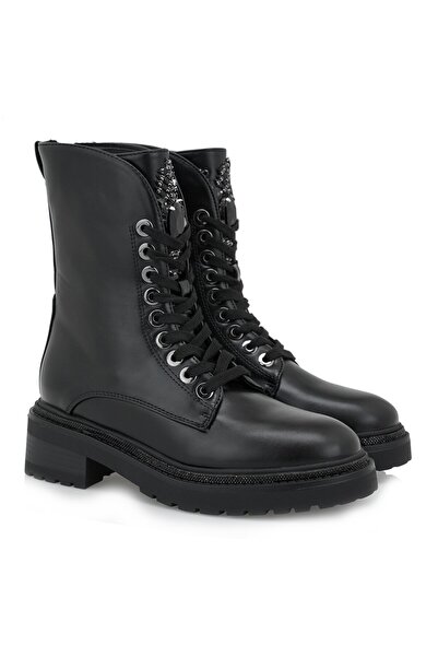 Exe Shoes Γυναικεία Μποτάκια Αρβυλάκια 71S-548 Μαύρο Στράς T371S5483B52