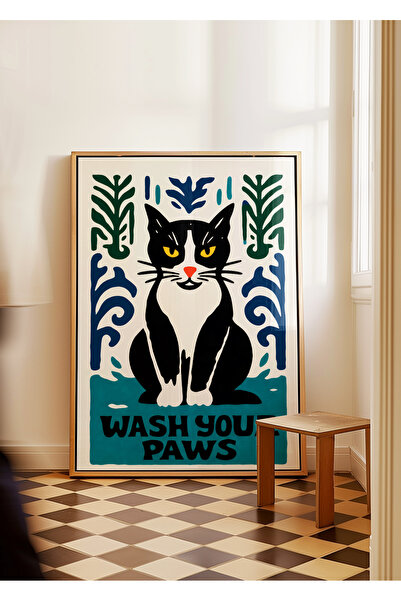 ARTHOUSECOLLECTIVE Συλλογή Μπάνιου / WC / Γάτας - Αφίσα χωρίς πλαίσιο