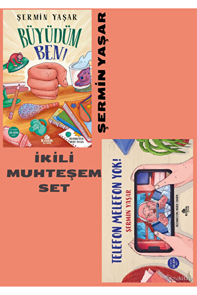 Kronik Kitap BÜYÜDÜM BEN-TELEFON MELEFON YOK ŞERMİN YAŞAR İKİLİ SET+KRAFT DEF...