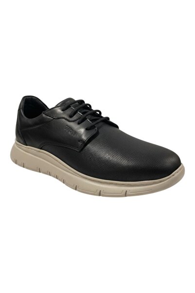 KRICKET Ανδρικά Παπούτσια Sneakers WOW 7025-4 ΜαύροΔέρμα
